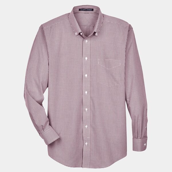 Men's Crown Collection® Gingham Check Woven Dress Shirt Thumbnail