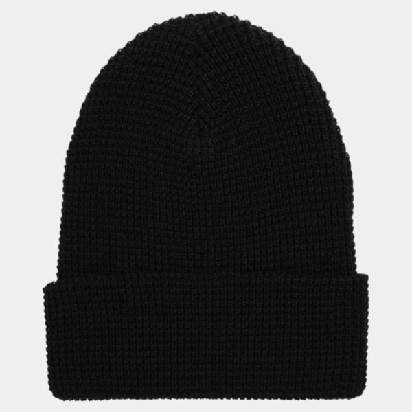 Waffle Cuffed Knit Beanie Thumbnail