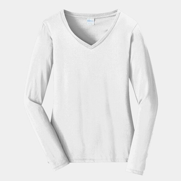 Women's Long Sleeve Fan Favorite V Neck Tee Thumbnail