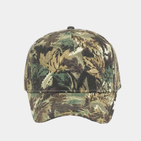 OTTO CAP Camouflage 5 Panel Mid Profile Baseball Cap Thumbnail