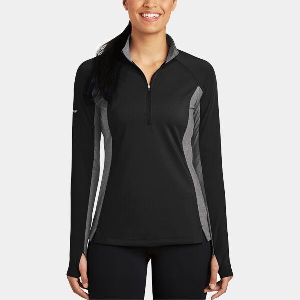 Women's Sport Wick ® Stretch Contrast 1/4 Zip Pullover Thumbnail
