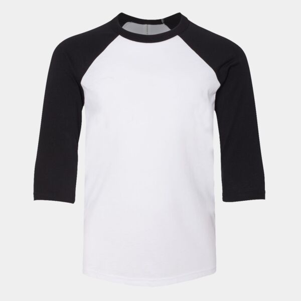 Youth Three-Quarter Sleeve Baseball Tee Thumbnail