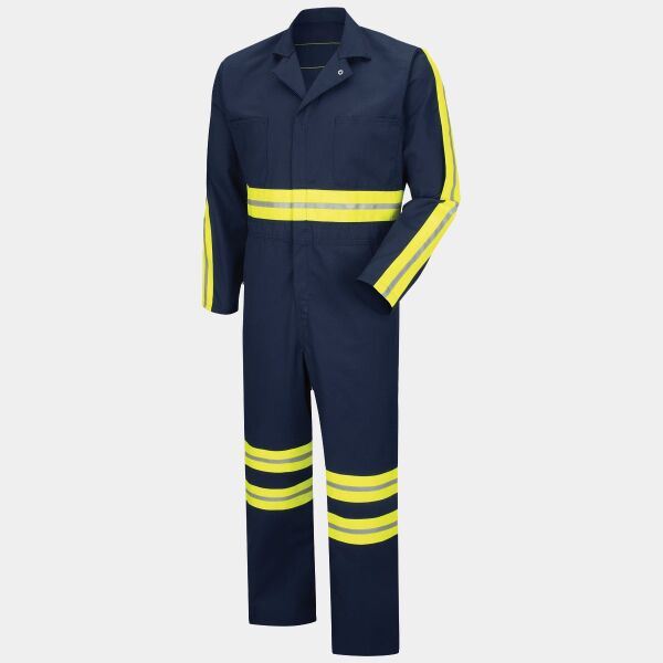 Men's Enhanced Visibility Action Back Coverall Thumbnail