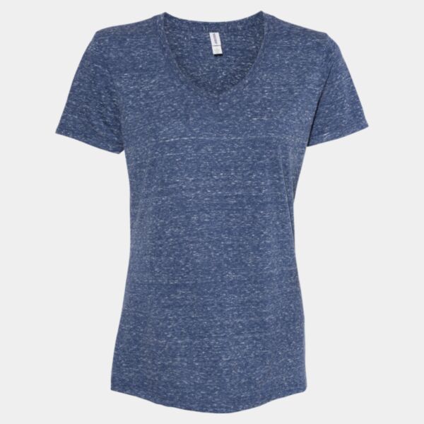 Women's Snow Heather Jersey V-Neck T-Shirt Thumbnail