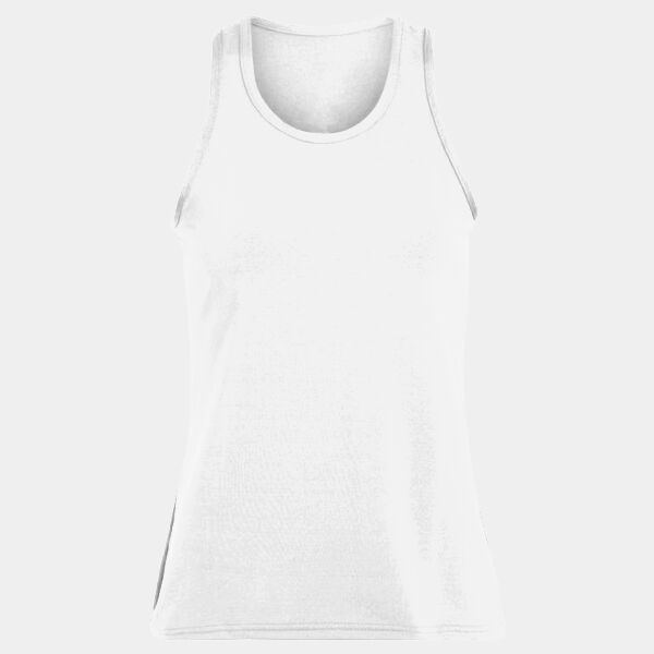 Women's Solid Racerback Tank Top Thumbnail