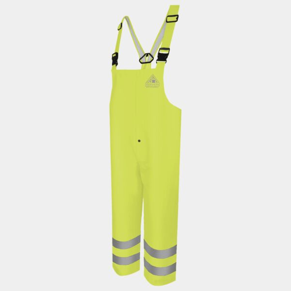 Men's Hi-Visibility Flame-Resistant Rain Bib Overall - 10 oz. Thumbnail